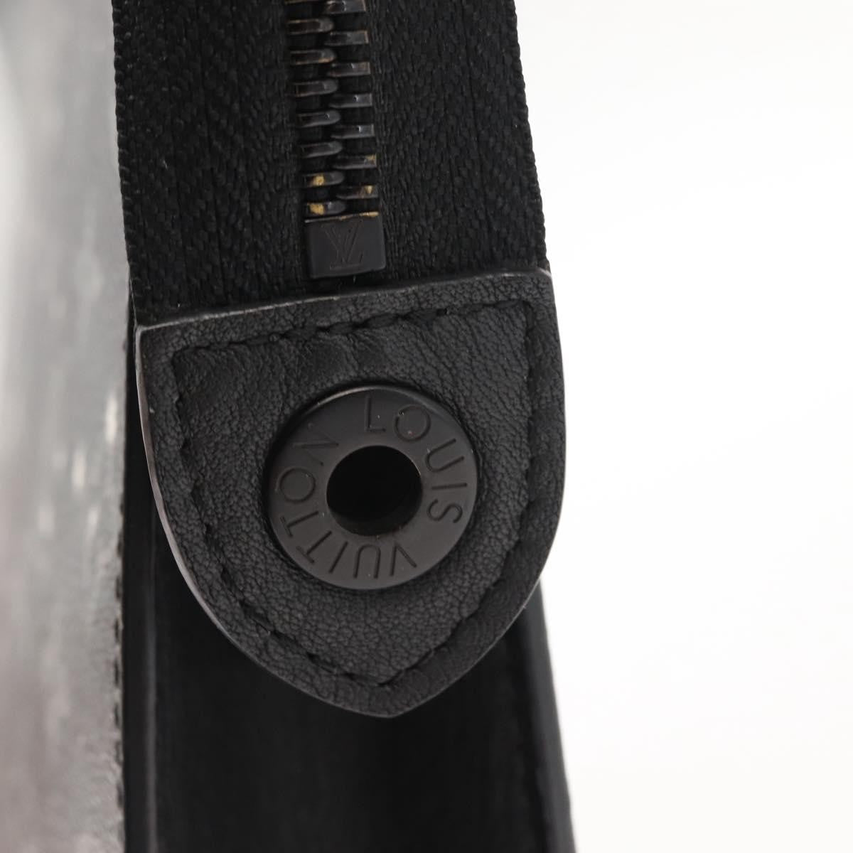 Louis Vuitton Pochette Voyage Monogram Eclipse Canvas, GRAY, CANVAS, Clutche & pouche