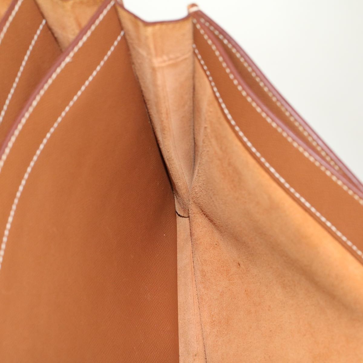 Hermes Sac a Depeches Bag Buffalo, BROWN, LEATHER, Briefcase