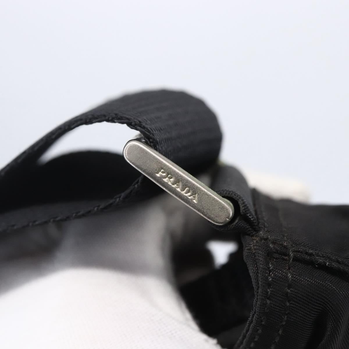 Prada Flat Messenger Bag Tessuto, BLACK, NYLON, Shoulder bag