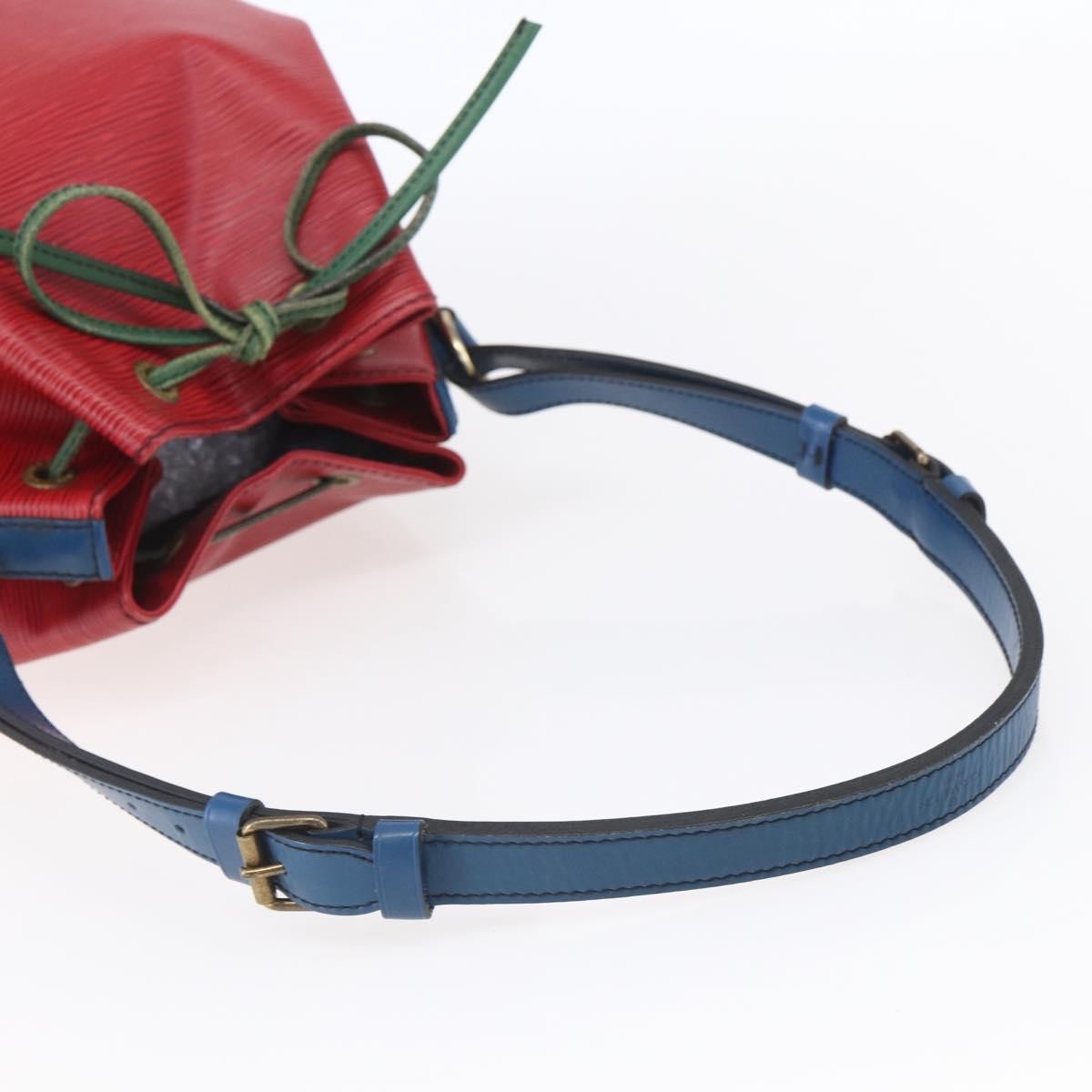 Louis Vuitton Tricolor Noe Handbag Epi Leather, RED, LEATHER, Shoulder bag