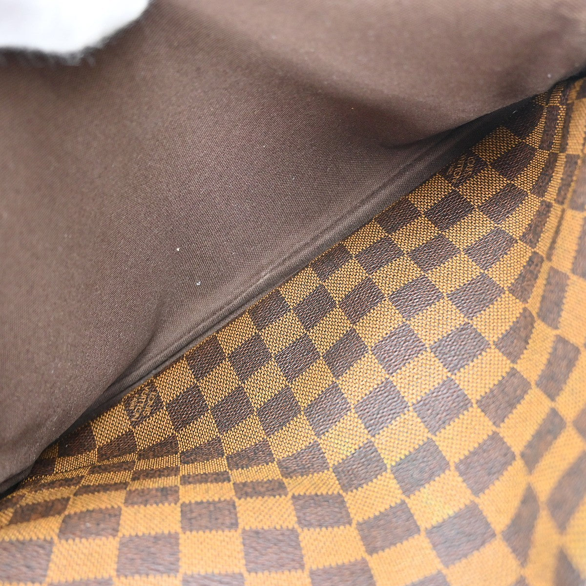 Louis Vuitton Naviglio Handbag Damier, BROWN, CANVAS, Shoulder bag