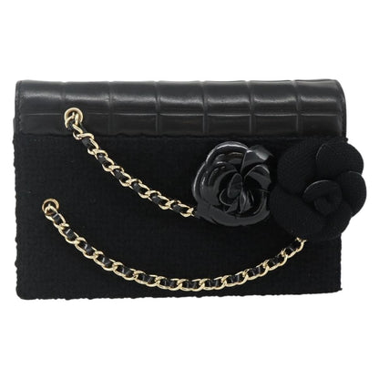 Chanel Flap Clutch Leather, Black, Leather, Clutch