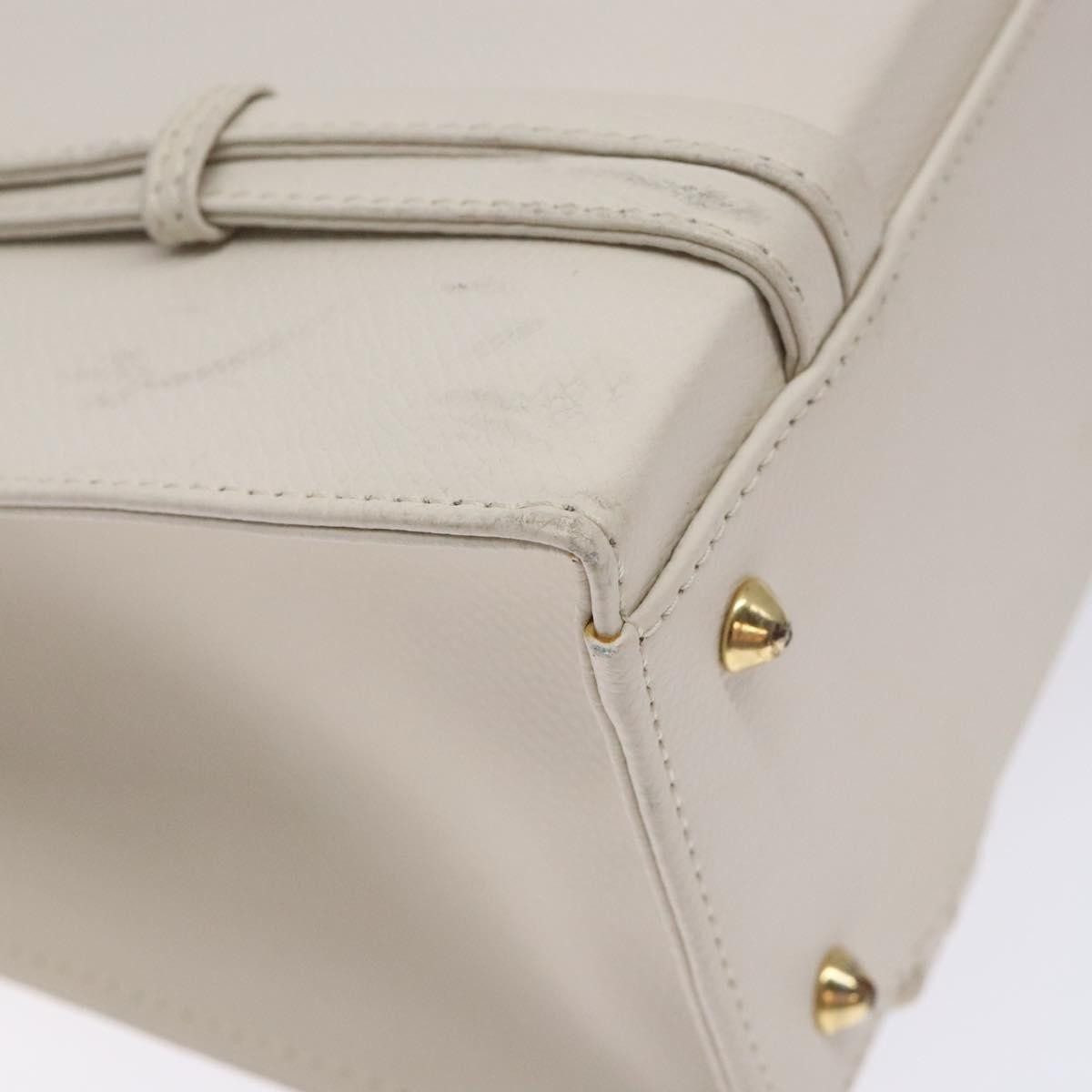 MCM Vintage Shoulder Bag Leather, WHITE, LEATHER, Shoulder bag