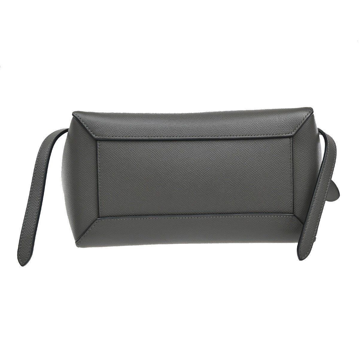 Celine Belt Bag Textured Leather, GRAY, LEATHER, Shoulder bag