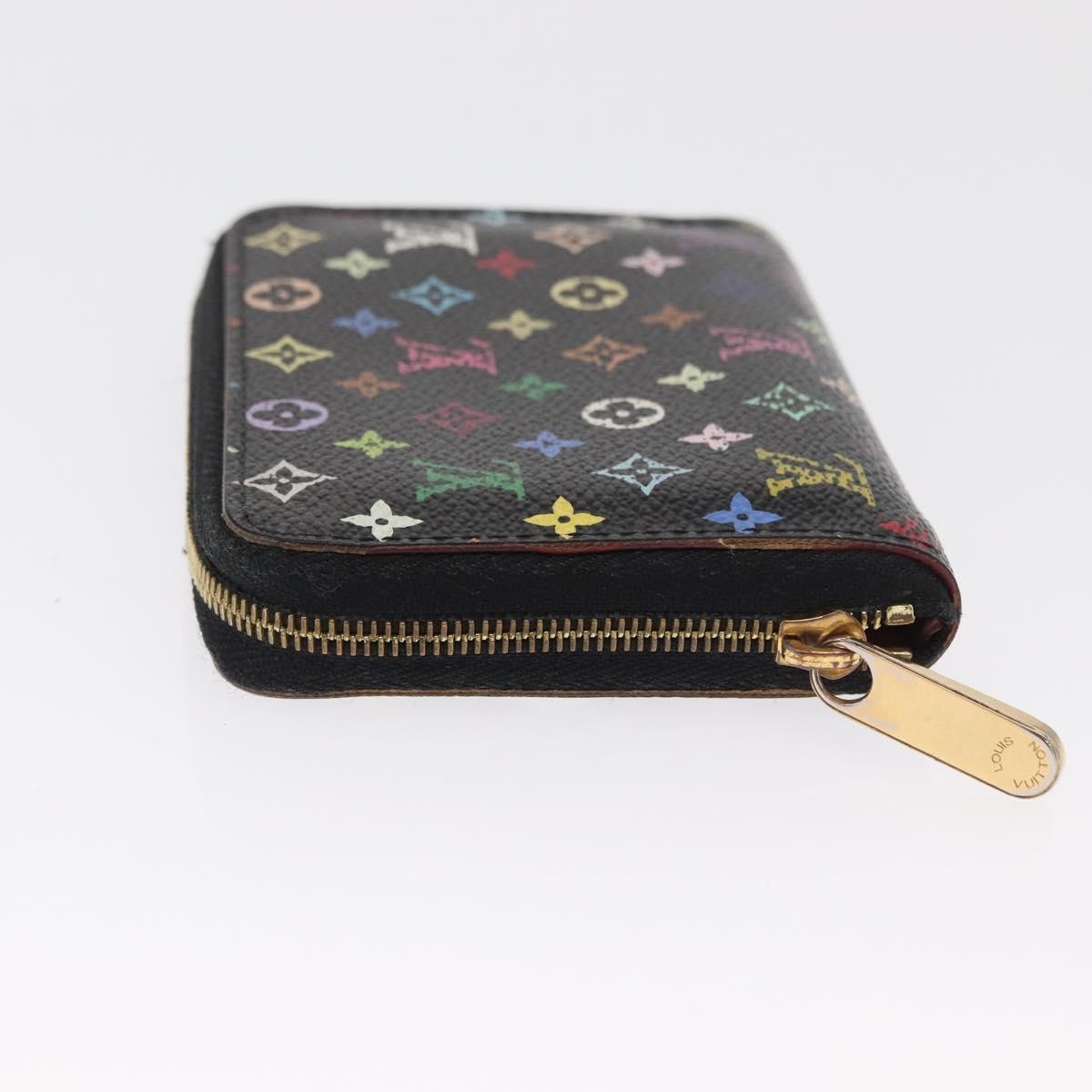 Louis Vuitton Porte-Monnaie Zippy Wallet Monogram Multicolor, BLACK, CANVAS, Wallets