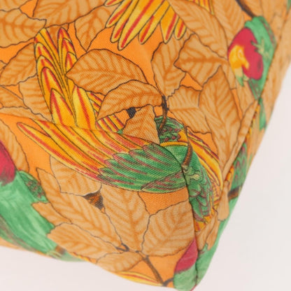 Hermes Beach Tote Printed Toile, ORANGE, CANVAS, Tote bag