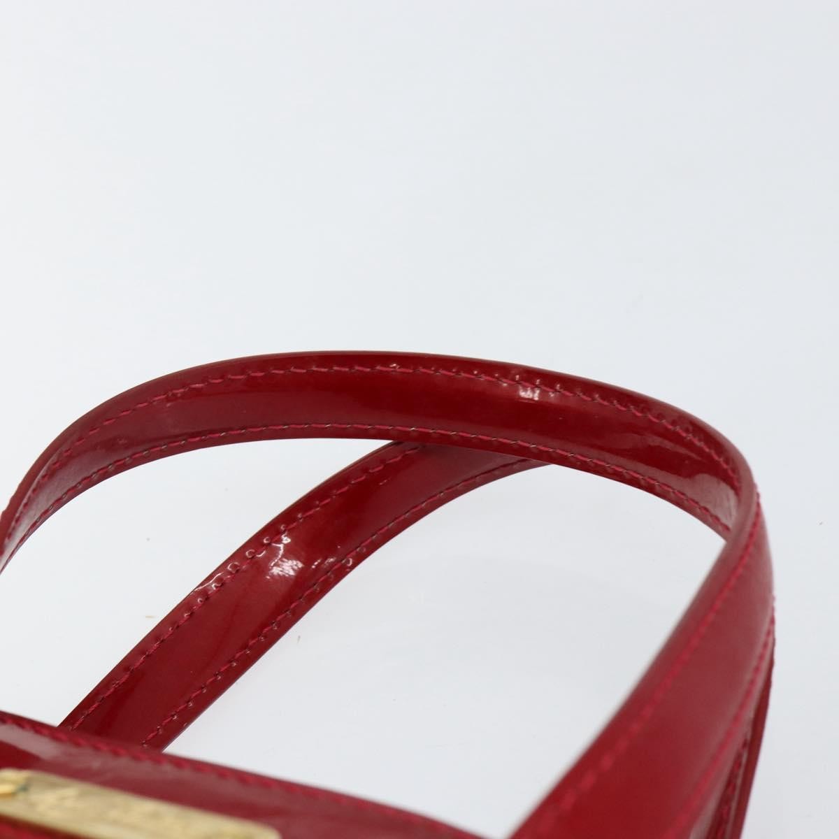 Louis Vuitton Wilshire Handbag Monogram Vernis, RED, PATENT_LEATHER, Handbag