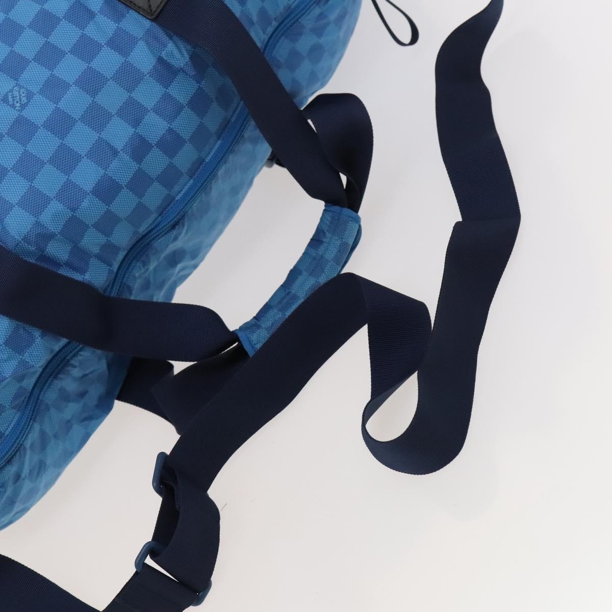 Louis Vuitton Aventure Practical Duffle Bag Damier Nylon, BLUE, NYLON, Travel bag