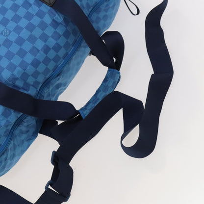 Louis Vuitton Aventure Practical Duffle Bag Damier Nylon, BLUE, NYLON, Travel bag