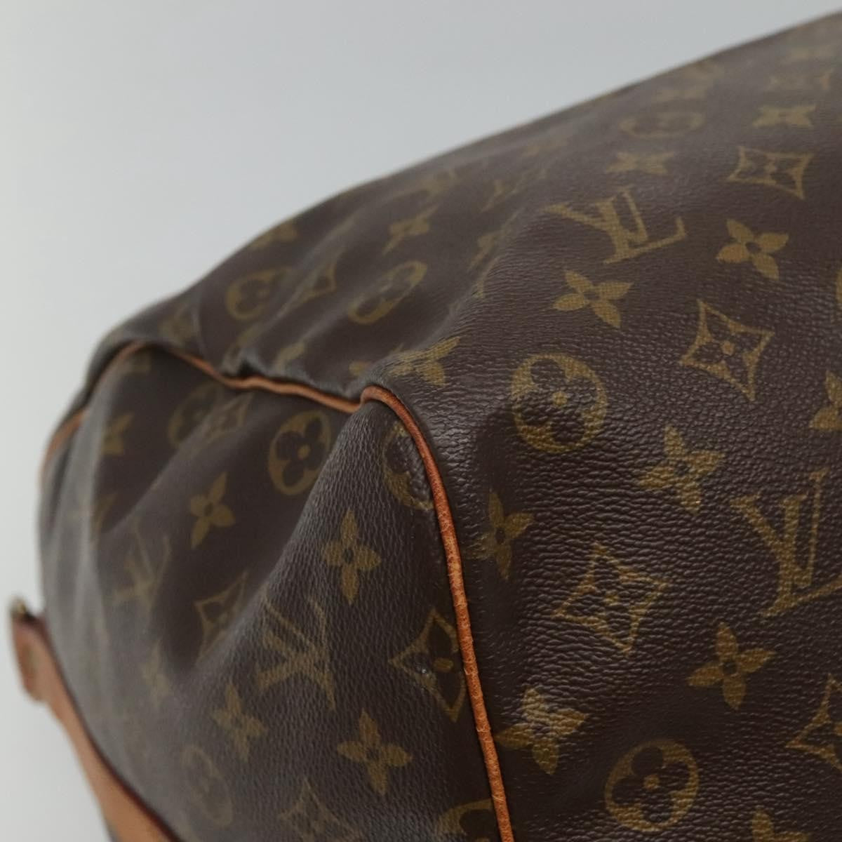 Louis Vuitton Keepall Bandouliere Bag Monogram Canvas, BROWN, CANVAS, Travel bag