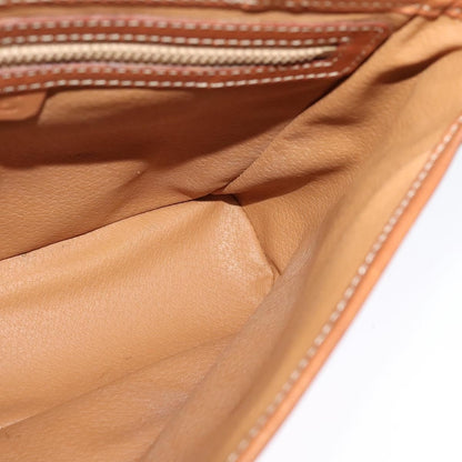 Celine Vintage Macadam Shoulder Bag Canvas and Leather, BROWN, CANVAS, Shoulder bag