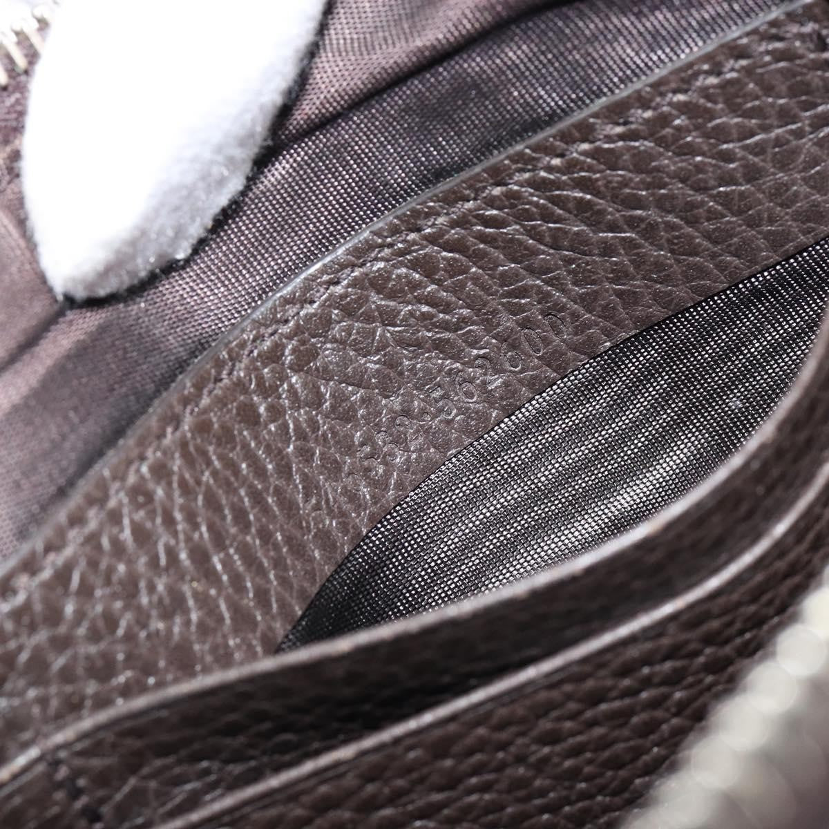 Gucci Vintage Zip Clutch Leather, BROWN, LEATHER, Clutche & pouche