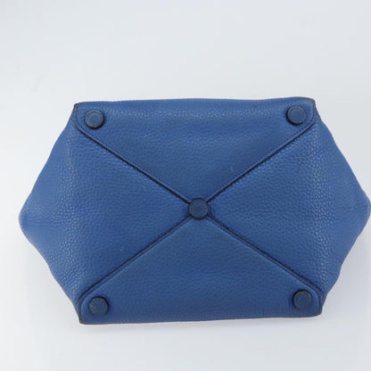 Prada Tote Vitello Daino Vitello Daino, BLUE, LEATHER, Tote bag