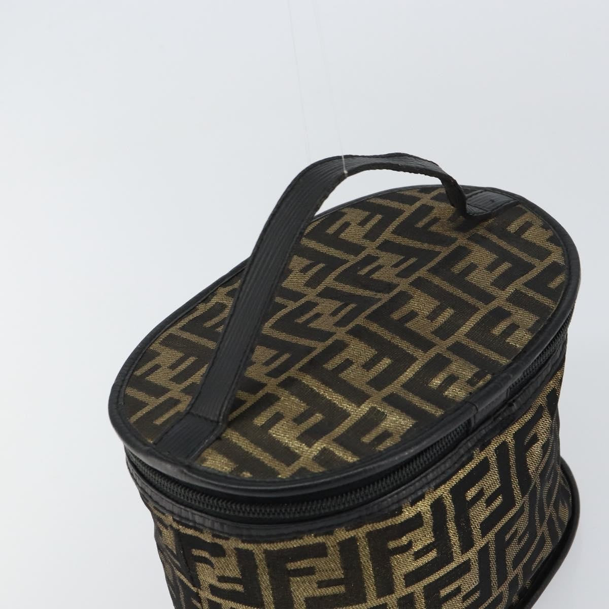 Fendi Vanity Clutch Canvas, BROWN, CANVAS, Clutche & pouche