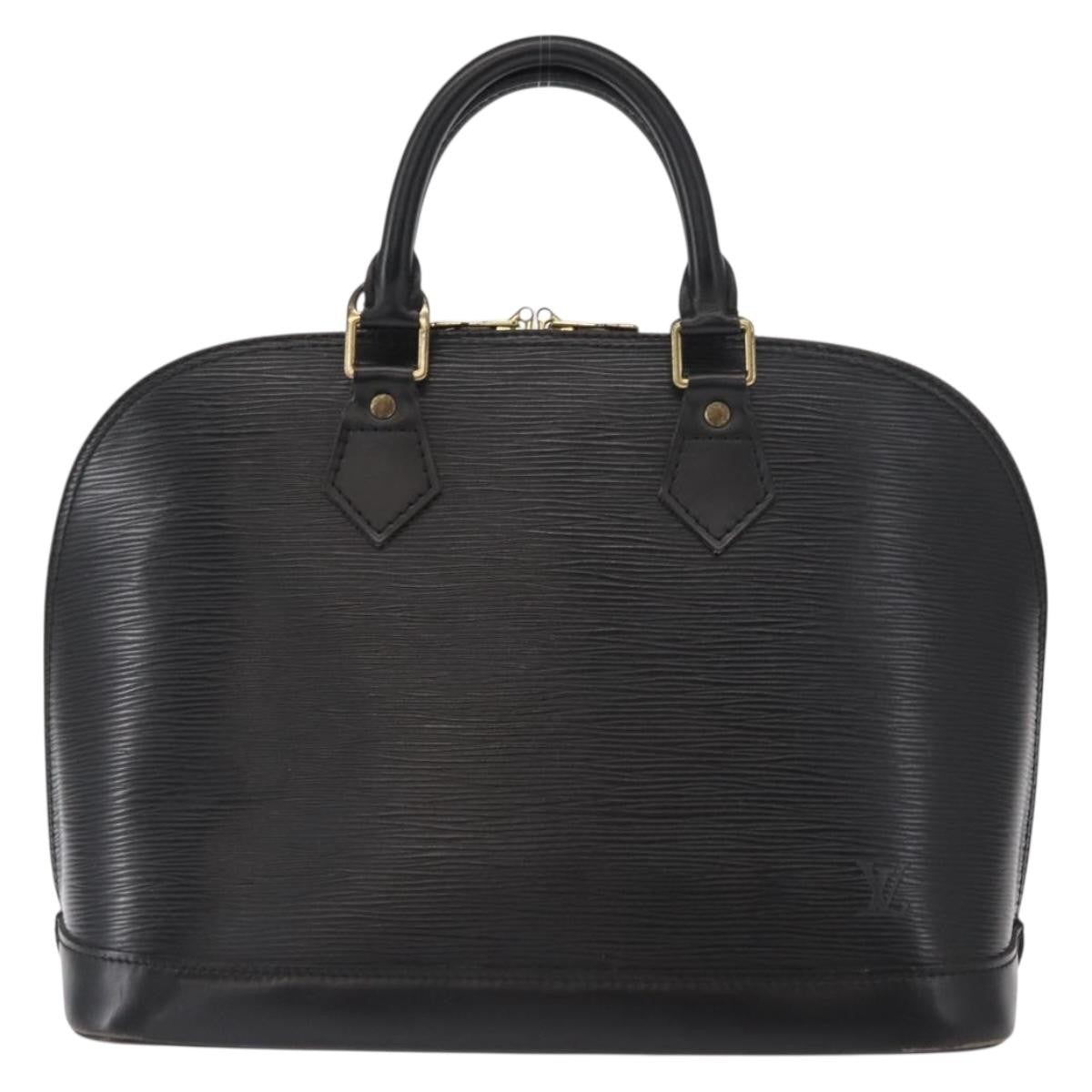Louis Vuitton Alma Handbag Epi Leather, BLACK, LEATHER, Handbag
