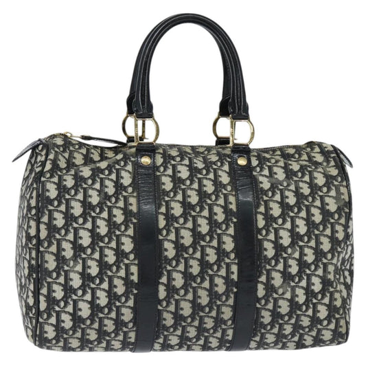 Christian Dior Vintage Trotter Boston Bag Diorissimo Canvas, BLACK, CANVAS, Handbag