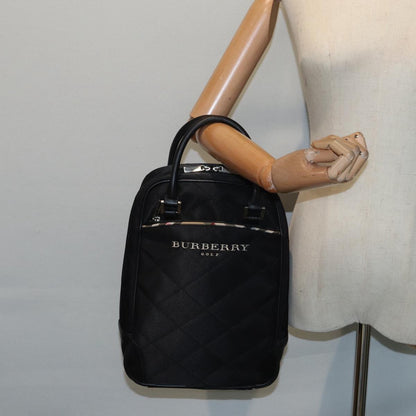 Burberry Golf handbag Nylon, BLACK, NYLON, Handbag