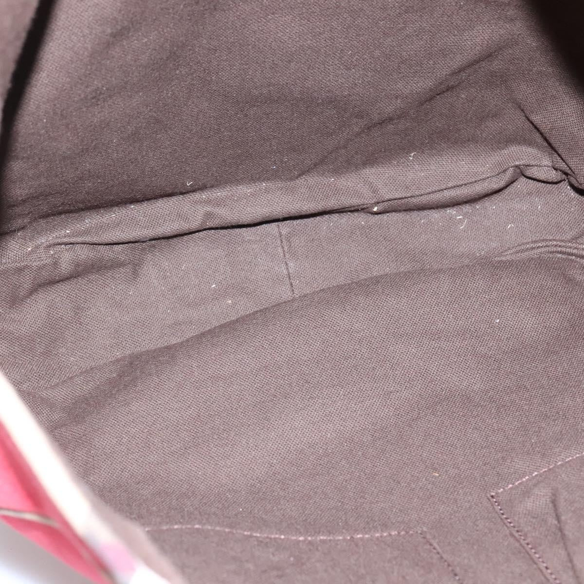 Burberry Shoulder Bag Nova Check Canvas, RED, CANVAS, Shoulder bag