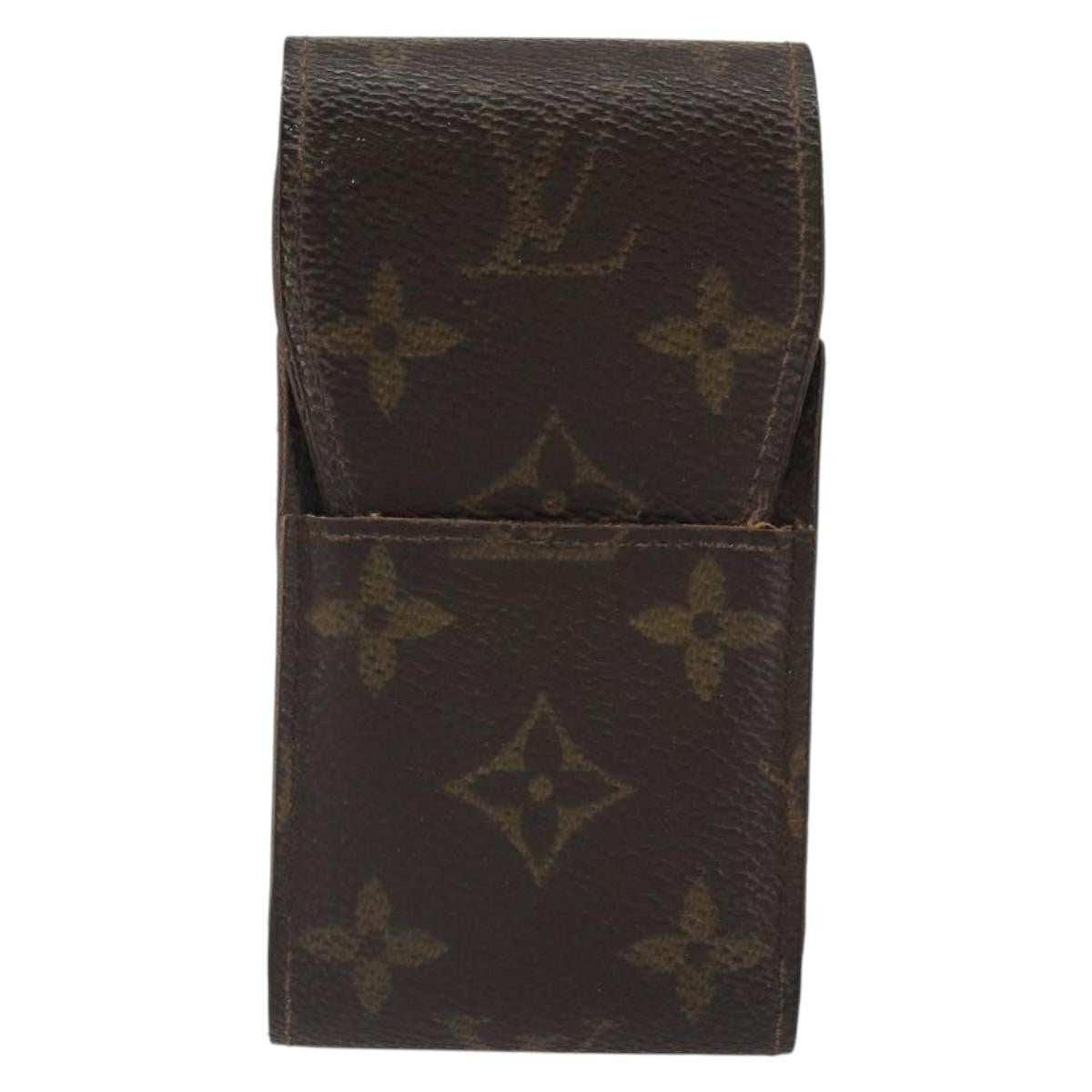 Louis Vuitton Cigarette Case Monogram Canvas, BROWN, CANVAS, Clutche & pouche