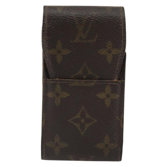Louis Vuitton Cigarette Case Monogram Canvas, BROWN, CANVAS, Clutche & pouche
