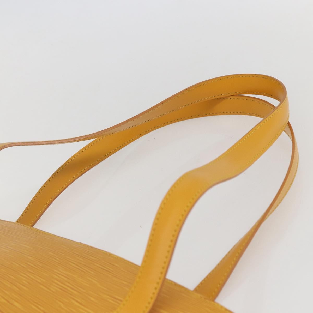 Louis Vuitton Lussac Handbag Epi Leather, YELLOW, LEATHER, Shoulder bag