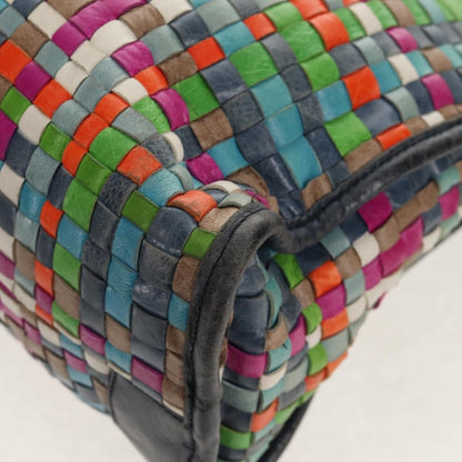 Balenciaga City Classic Studs Bag Woven Crocodile Embossed Leather, MULTICOLOUR, LEATHER, Handbag