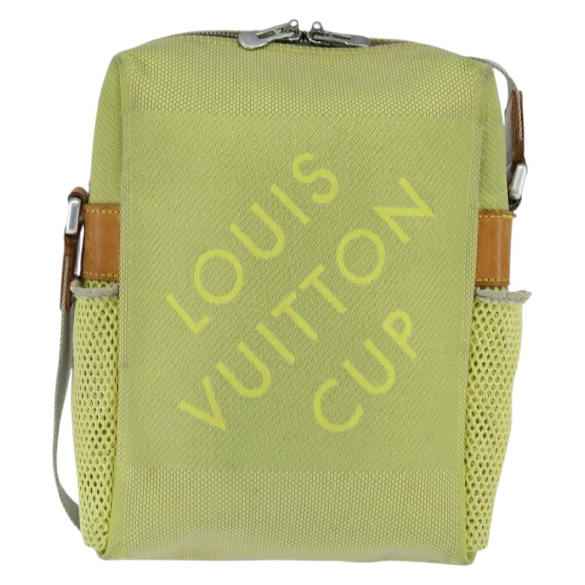 Louis Vuitton Cup Weathery Bag Damier Geant Canvas, YELLOW, CANVAS, Shoulder bag