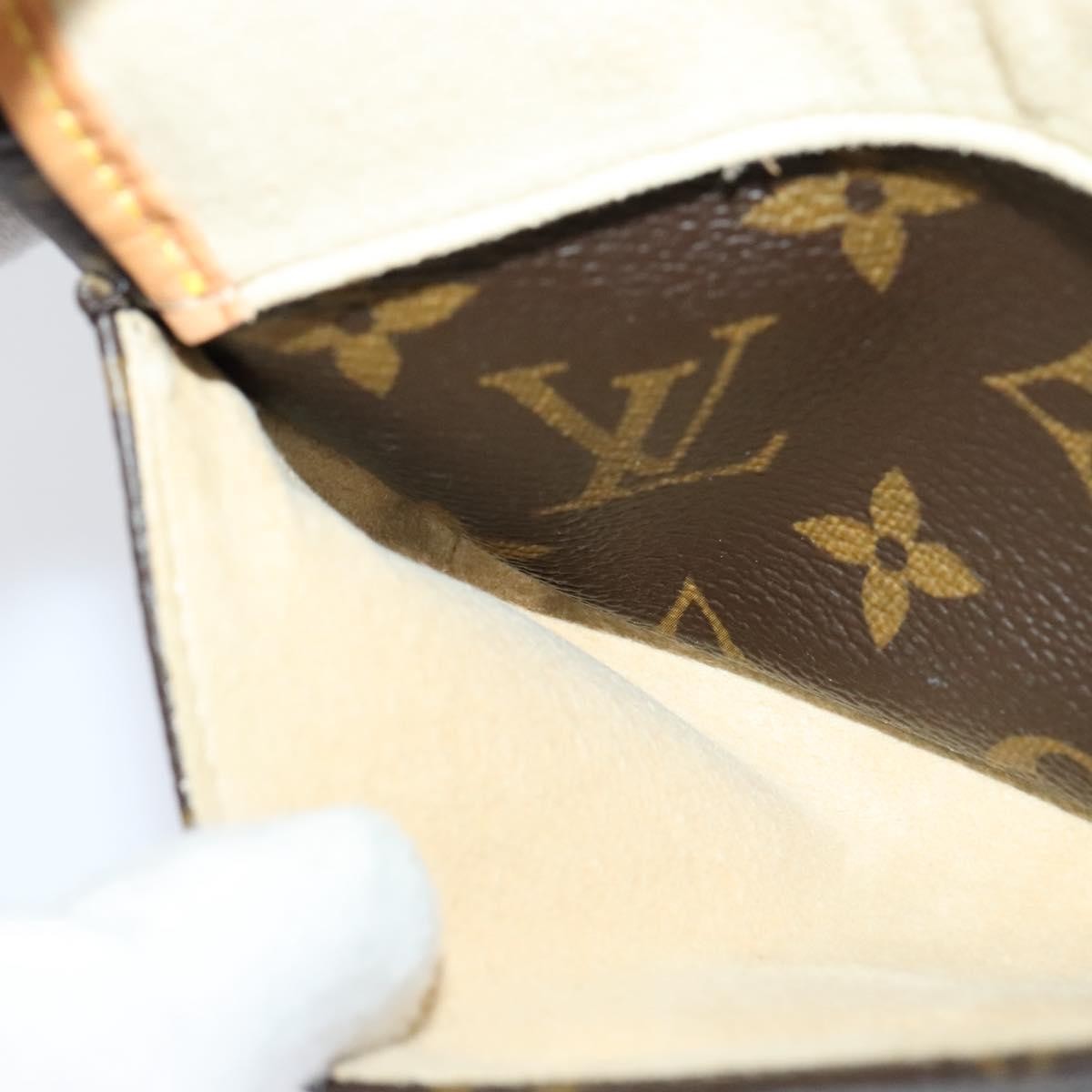 Louis Vuitton Tikal Wristlet Pochette Monogram Canvas, BROWN, CANVAS, Clutche & pouche