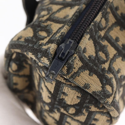 Christian Dior Vintage Trotter Handbag Canvas, NAVY, CANVAS, Handbag