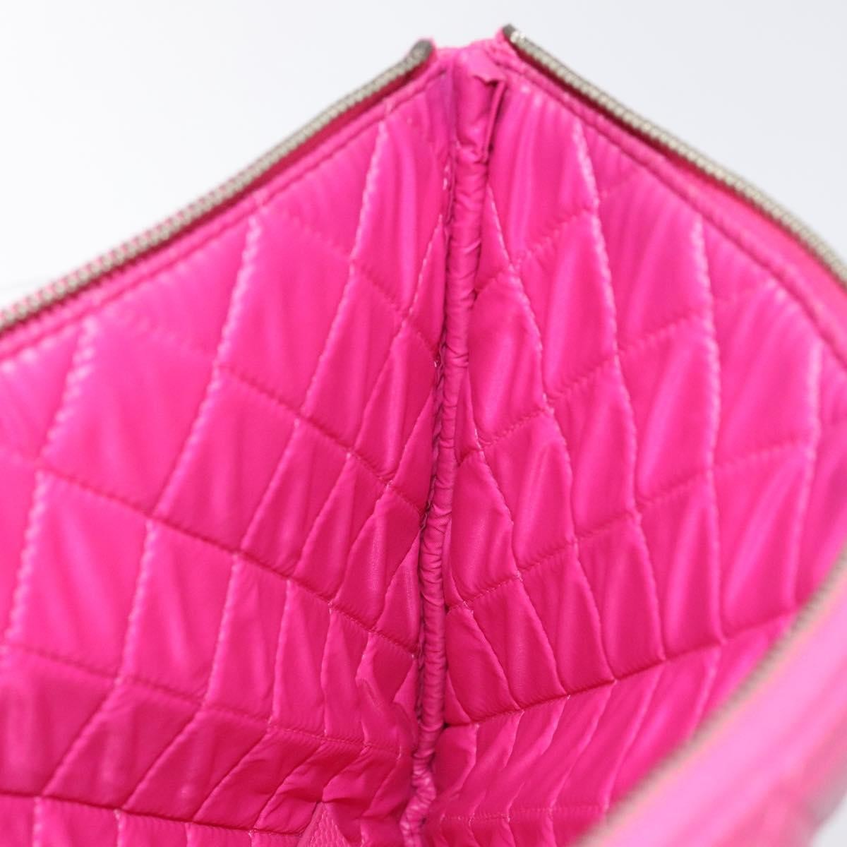 Chanel O Case Clutch Quilted Caviar, PINK, LEATHER, Clutche & pouche