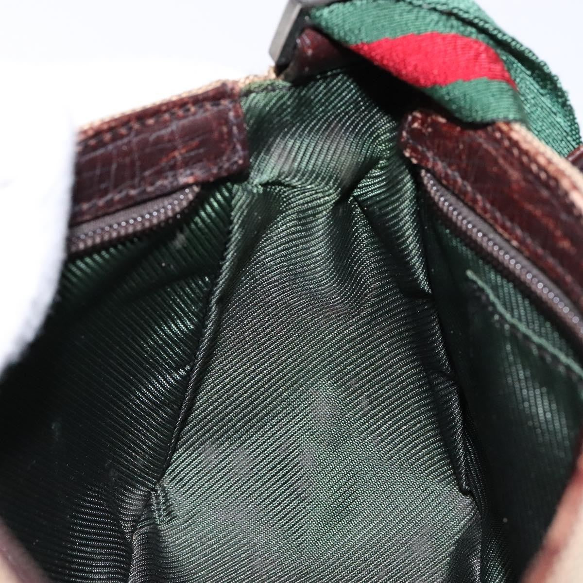 Gucci Sherry line pouch Canvas, BEIGE, CANVAS, Clutche & pouche