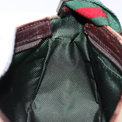 Gucci Sherry line pouch Canvas, BEIGE, CANVAS, Clutche & pouche