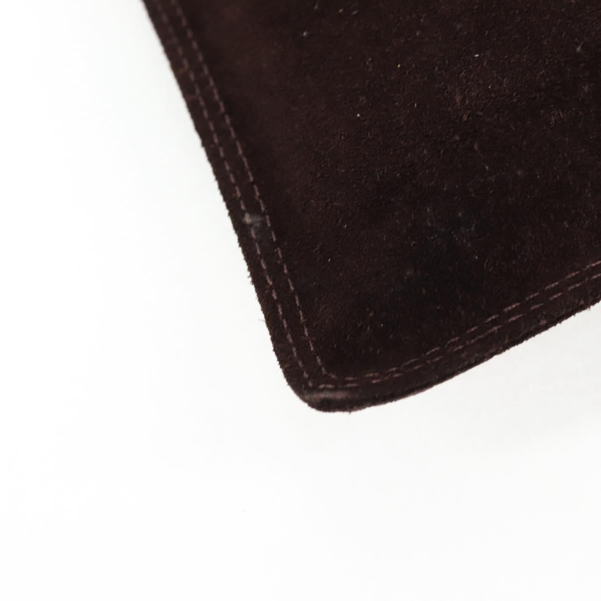 Chanel Vintage Shoulder Bag Suede, BROWN, SUEDE, Shoulder bag