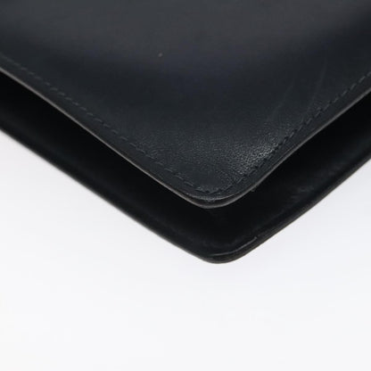 Celine Flap Shoulder Bag Leather, NAVY, LEATHER, Shoulder bag