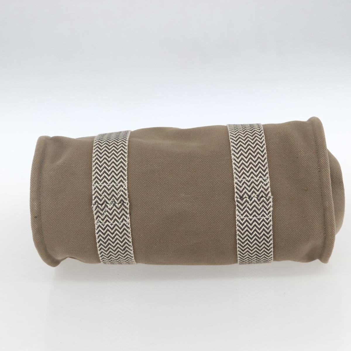 Hermes Cannes Tote Toile Canvas, BEIGE, COTTON, Tote bag