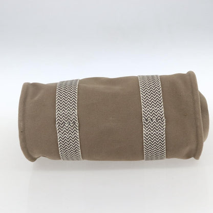 Hermes Cannes Tote Toile Canvas, BEIGE, COTTON, Tote bag
