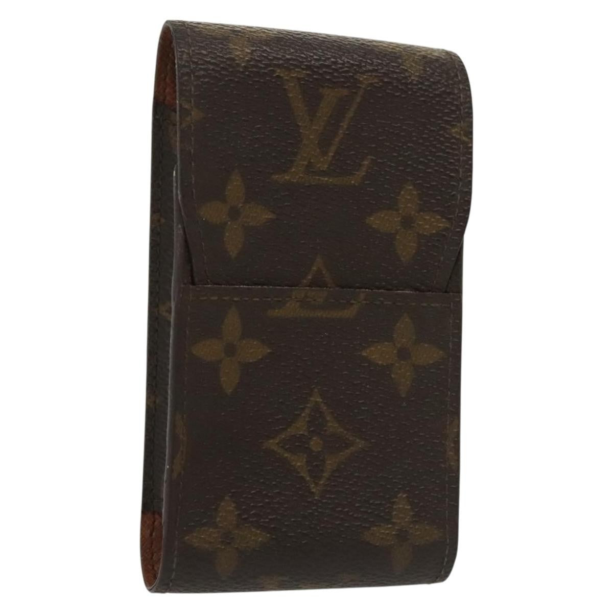 Louis Vuitton Etui Cigarette Case Monogram canvas, BROWN, CANVAS, Toiletry Case