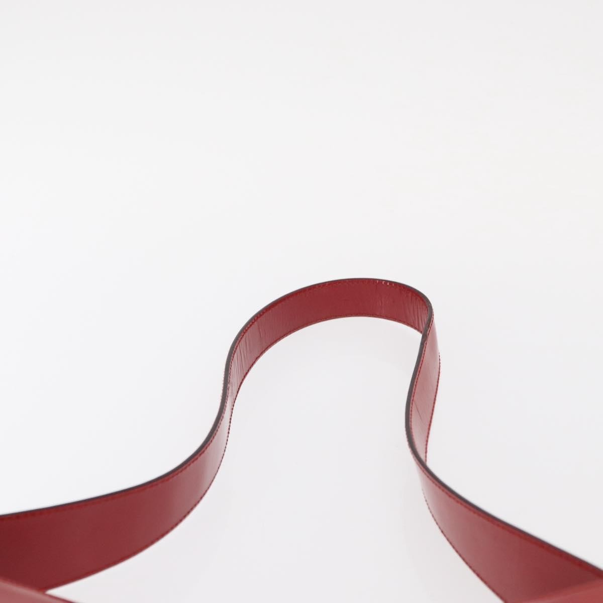 Salvatore Ferragamo Gancini Shoulder Bag Leather, RED, PATENT_LEATHER, Shoulder bag