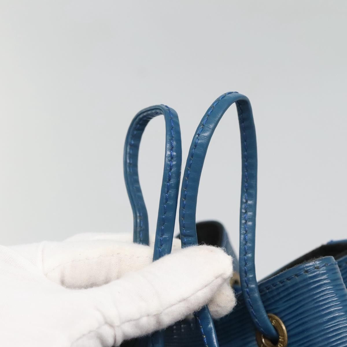 Louis Vuitton Petit Noe Handbag Epi Leather, BLUE, LEATHER, Handbag
