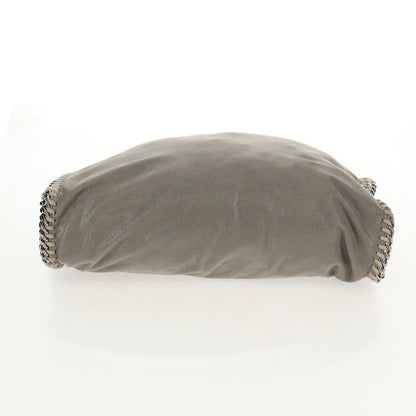 Stella McCartney Falabella Fold Over Bag Faux Leather, GRAY, POLYESTER, Shoulder bag