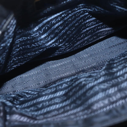 Prada Metal Handles Tote Tessuto, NAVY, NYLON, Tote bag