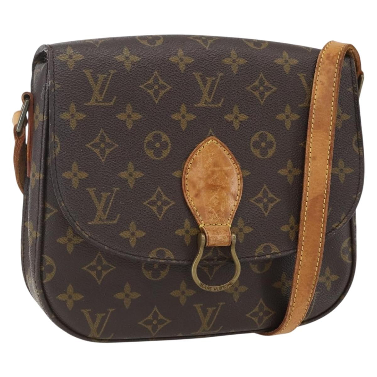 Louis Vuitton Saint Cloud Handbag Monogram Canvas, BROWN, CANVAS, Shoulder bag