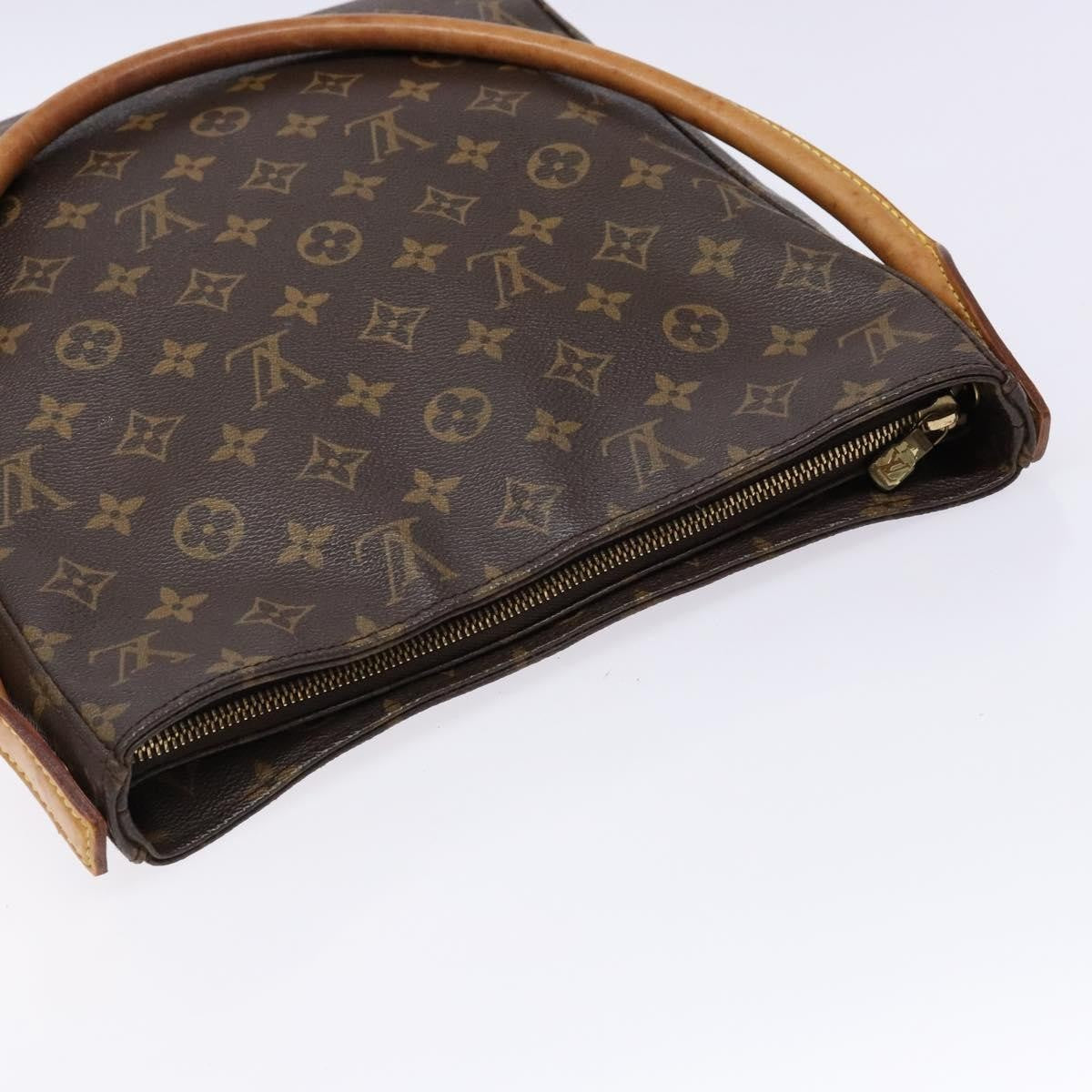 Louis Vuitton Looping Handbag Monogram Canvas, BROWN, CANVAS, Handbag