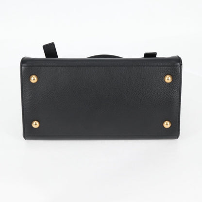 Saint Laurent Muse Two Bag Leather, BLACK, LEATHER, Handbag