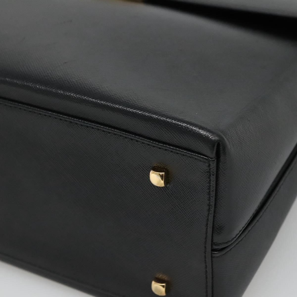 Salvatore Ferragamo Gancini Convertible Top Handle Bag Leather, BLACK, LEATHER, Handbag