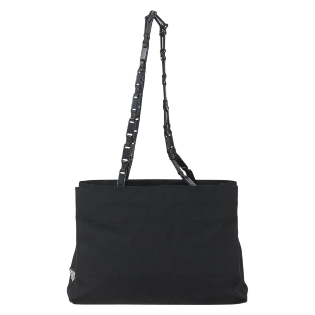 Prada Vintage Shoulder Bag Tessuto, BLACK, NYLON, Shoulder bag