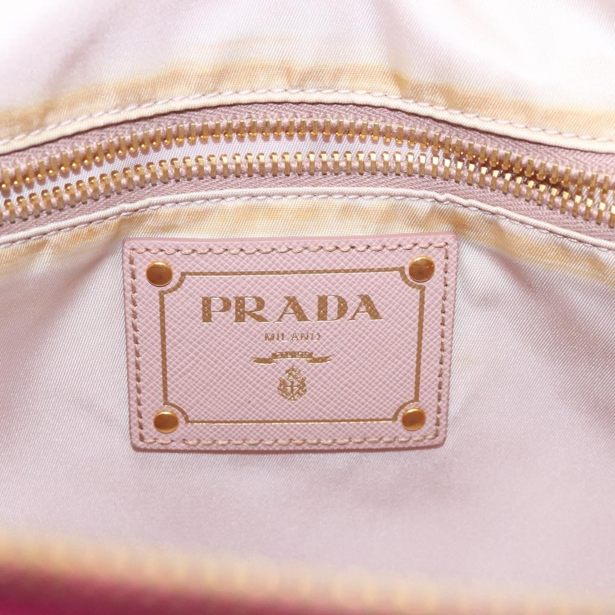 Prada Convertible Zip Tote Tessuto, PINK, NYLON, Tote bag