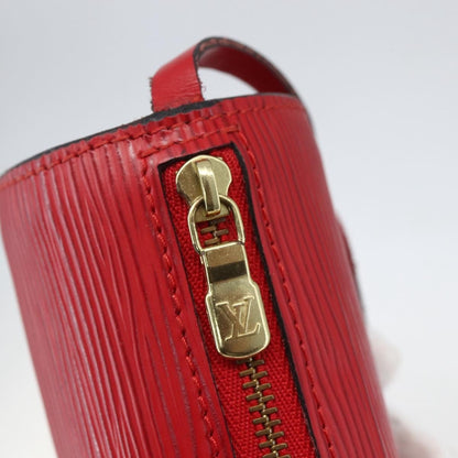 Louis Vuitton Soufflot Pochette Epi Leather, RED, LEATHER, Clutche & pouche