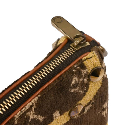 Louis Vuitton Trompe L'Oeil Pochette Monogram Velvet, BROWN, VELVET, Clutche & pouche