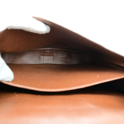 Louis Vuitton Cartouchiere Handbag Monogram Canvas, BROWN, CANVAS, Shoulder bag